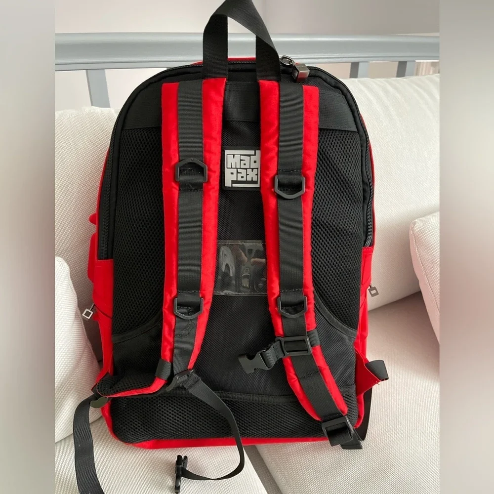 Madpax Octopack Caverns Red Urban Design Full Pack Laptop School Bag Backpack